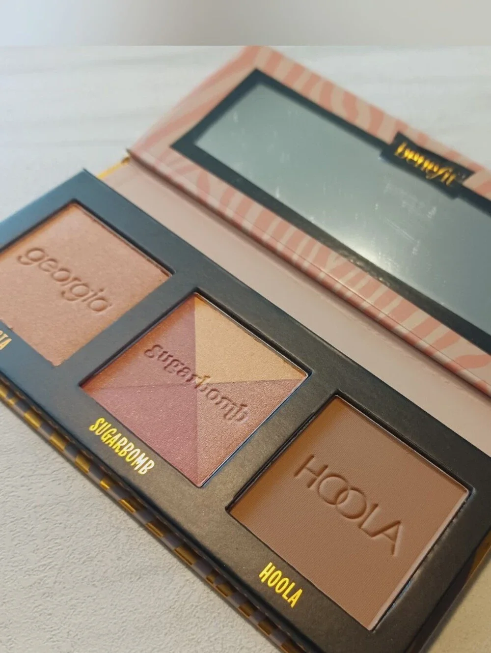 BENEFIT CHEEK STARS MINI REUNION TOUR bronzer & shimmer trio brown & rose-gold